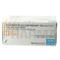 Calci gluconat 200mg/5ml - Thuốc giải độc acid hydrofluoric