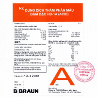 DUNG DỊCH THẨM PHÂN MÁU ĐẬM ĐẶC HD - 1A (ACID)