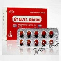 Sắt sulfat + Acid folic - Thuốc chống thiếu máu