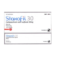 STAXOFIL 30 (Carbazochrom natri sulfonate 30 mg) - Thuốc tác dụng lên quá trình đông máu